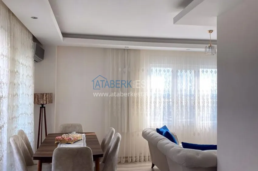 Приобрести Меблированный дуплекс 2+1 с видом на море и горы в Газипаше - открыт для ВНЖ 1 