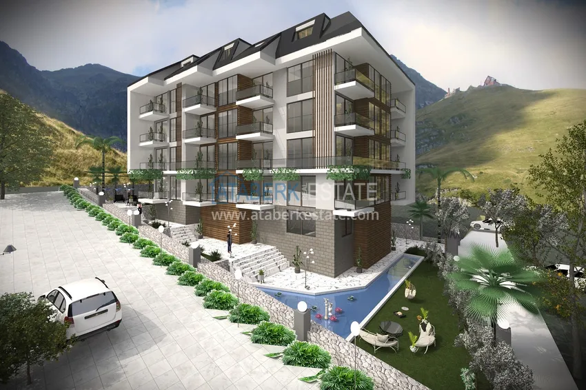 Инвестиционная недвижимость на этапе строительства в районе Демирташ, Алания 1 