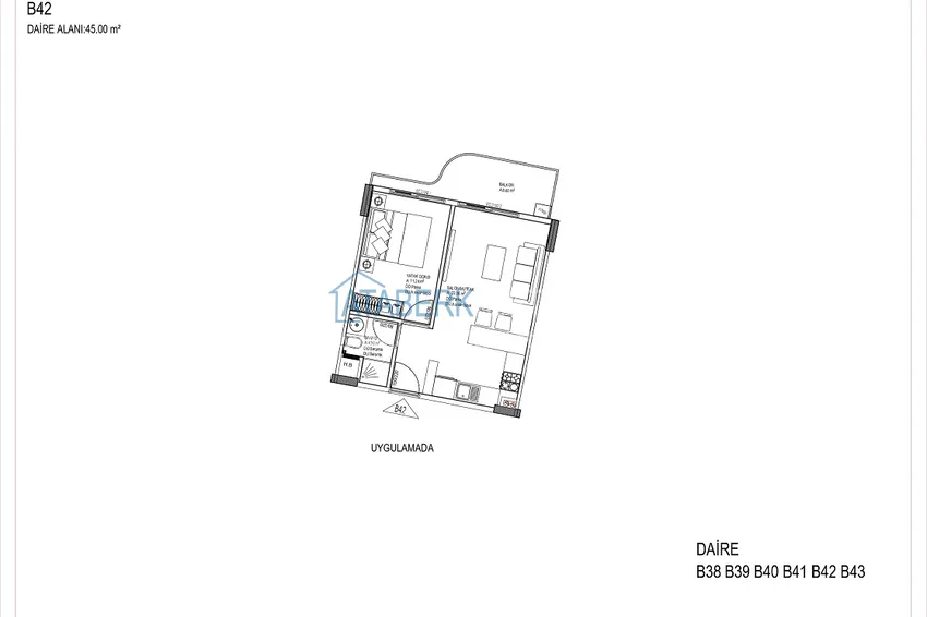 Купить дешево Квартиры от застройщика с рассрочкой на 2 года 25% первоначальный взнос - район Алтынташ, Анталия 1 