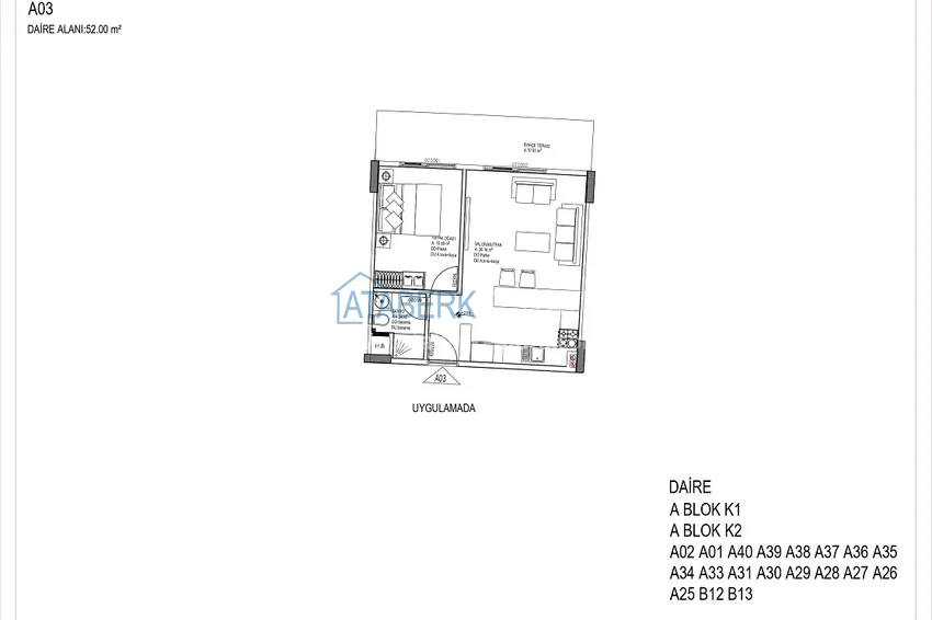Купить дешево Квартиры от застройщика с рассрочкой на 2 года 25% первоначальный взнос - район Алтынташ, Анталия 6 