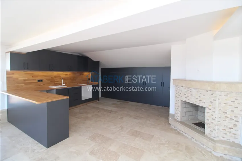 Приобрести Вилла 3+1 после ремонта с видом на море и крепость, район Каргыджак – Алания  11 