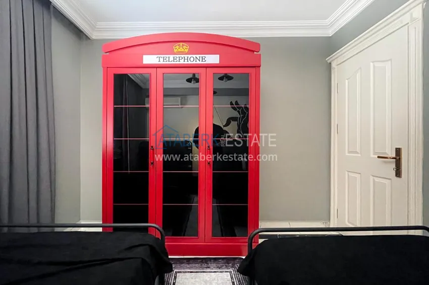 Приобрести Квартира 3+1 с мебелью в апарт-вилле – центр Алании, район Бекташ 12