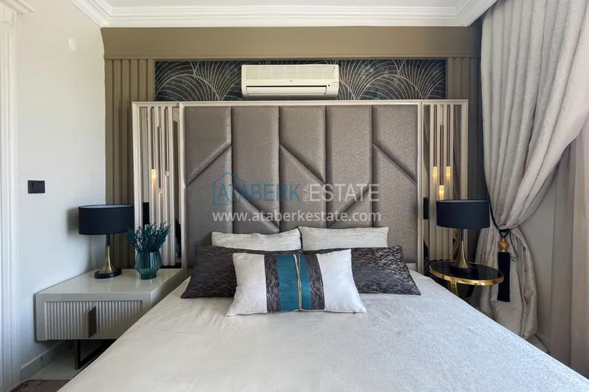 Приобрести Квартира 3+1 с мебелью в апарт-вилле – центр Алании, район Бекташ 13