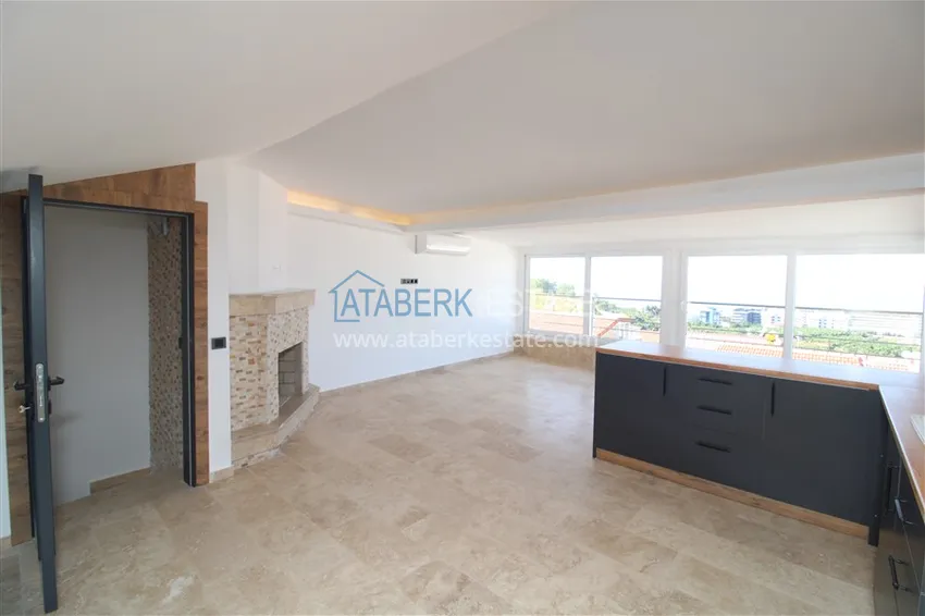 Приобрести Вилла 3+1 после ремонта с видом на море и крепость, район Каргыджак – Алания  13 