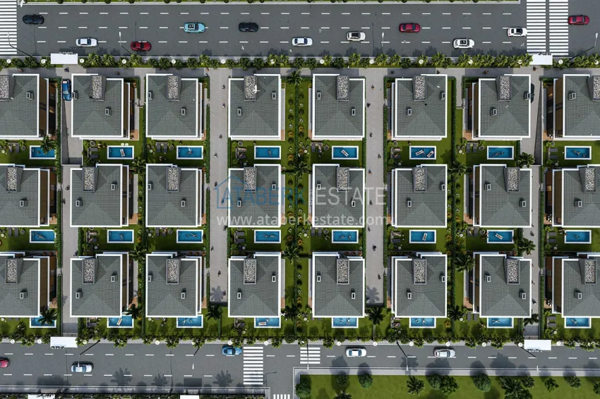 Эксклюзивный Проект Вашей Мечты – элитный коттеджный комплекс в Анталии, район Лара – Эрменек 12 