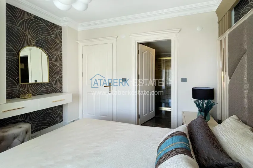 Приобрести Квартира 3+1 с мебелью в апарт-вилле – центр Алании, район Бекташ 14