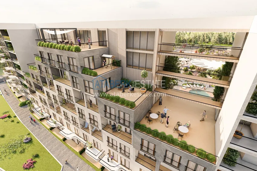 Квартиры от застройщика с рассрочкой на 2 года 25% первоначальный взнос - район Алтынташ, Анталия 14 