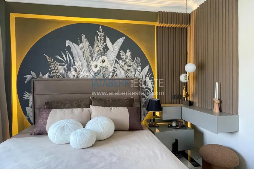 Приобрести Квартира 3+1 с мебелью в апарт-вилле – центр Алании, район Бекташ 19