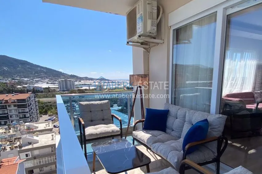 Приобрести Меблированный дуплекс 2+1 с видом на море и горы в Газипаше - открыт для ВНЖ 14 