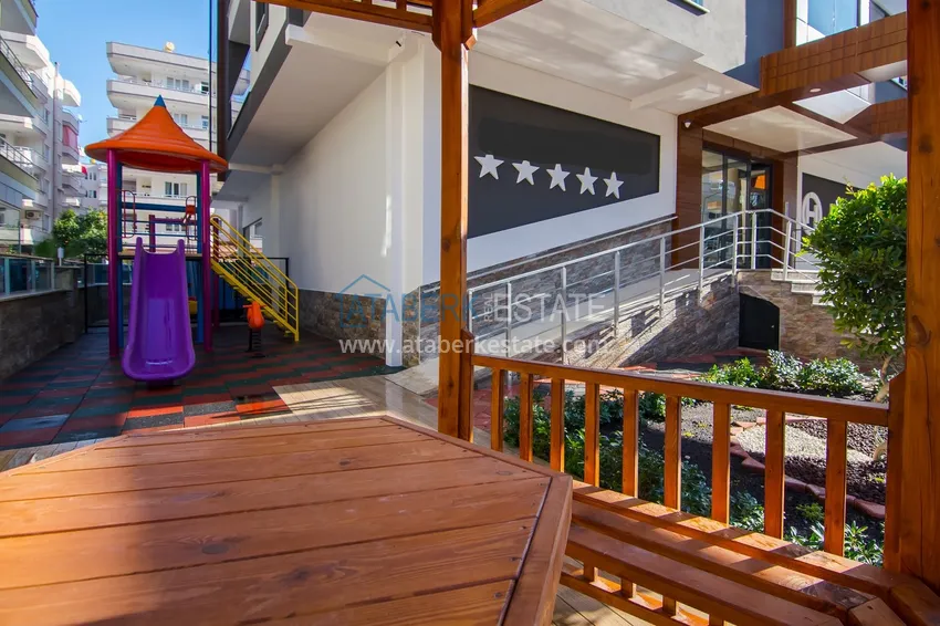 Дуплекс 3+1 меблированный с видом на море и горы в новом комплексе, район Махмутлар – Алания 15 