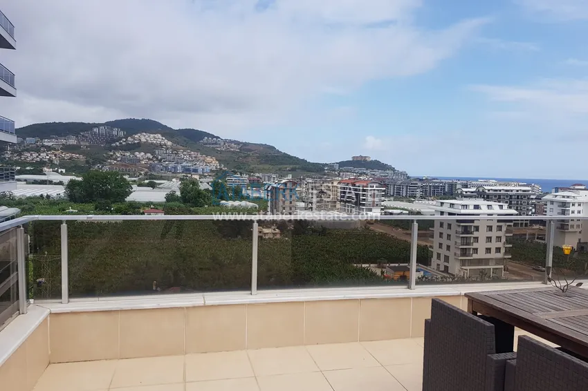 Приобрести Пентхаус-дуплекс 4+1 частично меблированный с видом на море и горы, район Махмутлар – Алания 16 