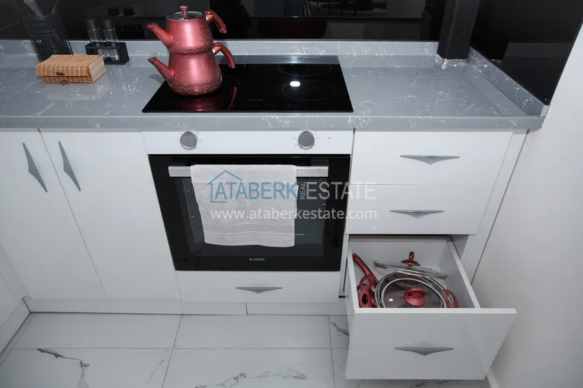 Приобрести Двухкомнатная квартира для аренды в комфортабельной резиденции в Авсалларе №8 16 