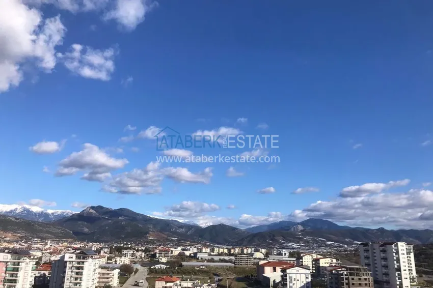 Приобрести Меблированный дуплекс 2+1 с видом на море и горы в Газипаше - открыт для ВНЖ 15 