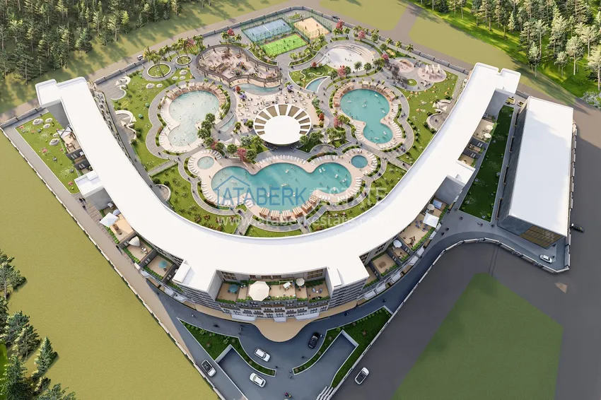 Квартиры от застройщика с рассрочкой на 2 года 25% первоначальный взнос - район Алтынташ, Анталия 17 