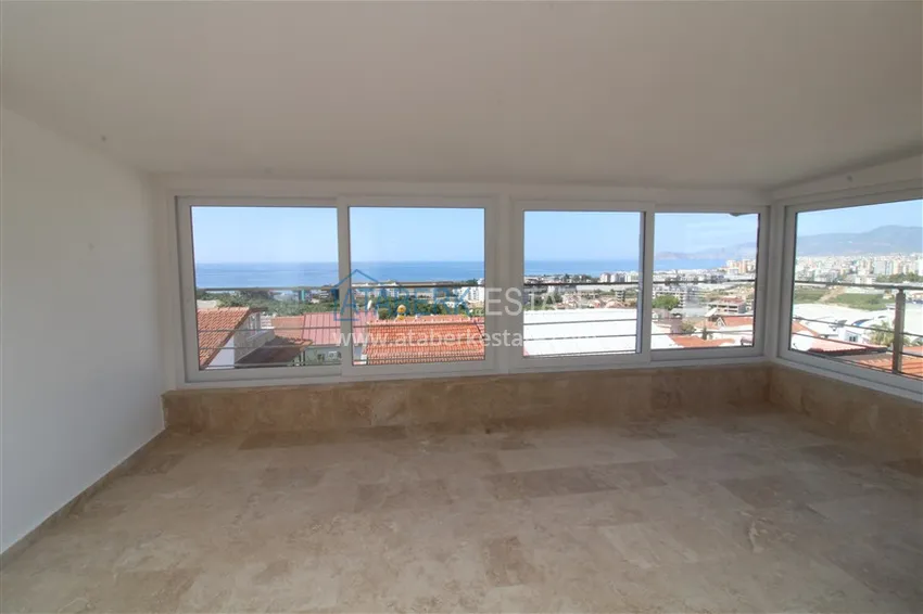 Приобрести Вилла 3+1 после ремонта с видом на море и крепость, район Каргыджак – Алания  20 