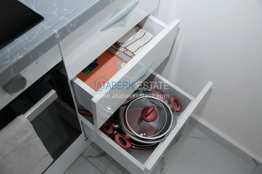 Приобрести Двухкомнатная квартира для аренды в комфортабельной резиденции в Авсалларе №8 18 