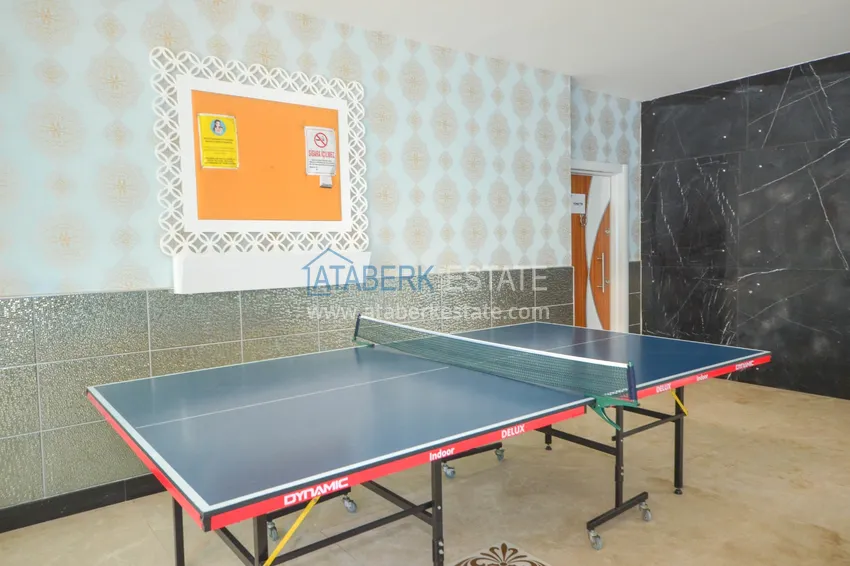 Квартира 2+1 меблированная в комфортабельном комплексе всего в 200 метрах от моря, район Махмутлар – Алания 19 