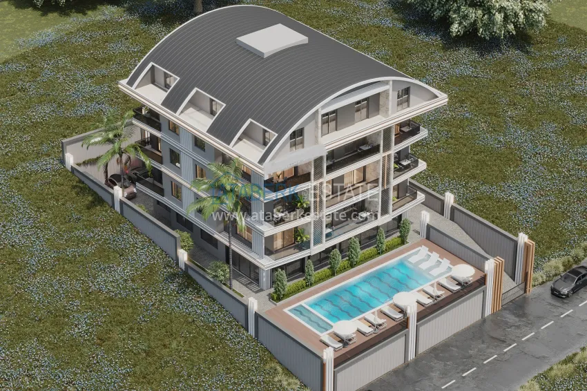 Инвестиционно-выгодный проект на этапе котлована в самом сердце Алании - район пляжа Клеопатра 1 