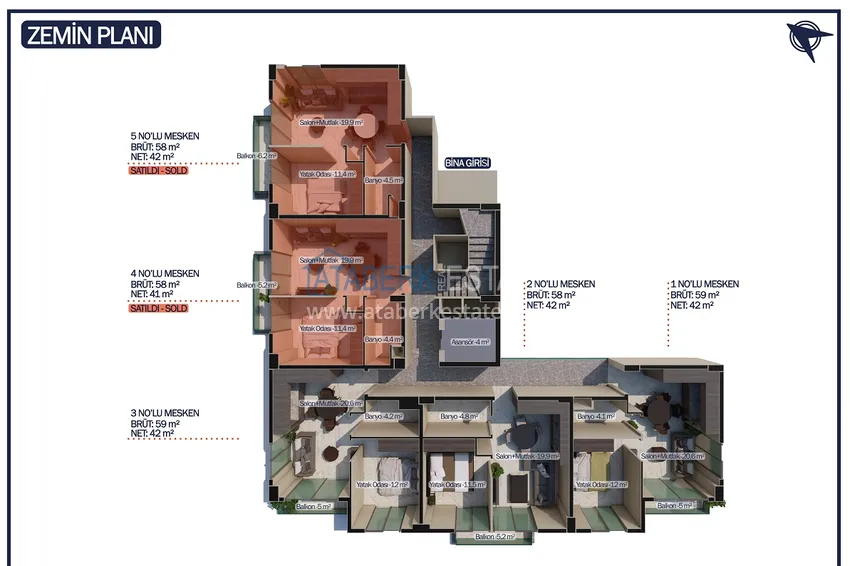 Купить дешево Старт продаж! Камерный бутик-комплекс на 15 квартир в Джикджилли, Алания 2 
