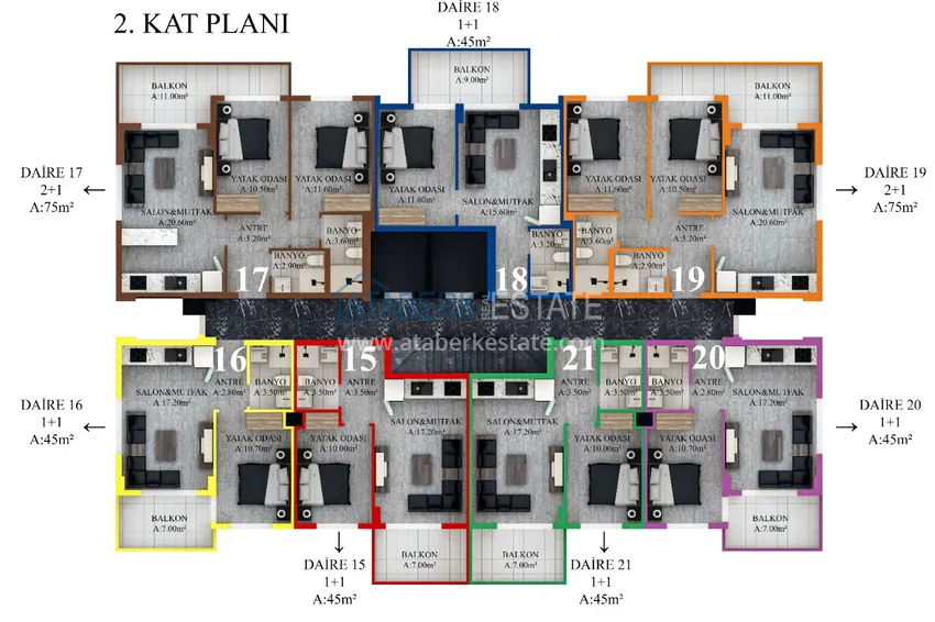 Купить дешево Квартиры от застройщика по минимальным стартовым ценам – Газипаша, Пазарджи 2 