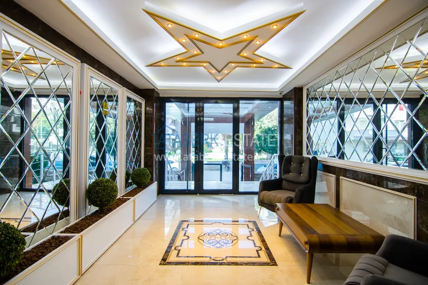 Дуплекс 3+1 меблированный с видом на море и горы в новом комплексе, район Махмутлар – Алания 20 