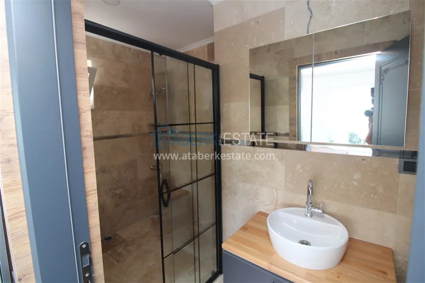 Приобрести Вилла 3+1 после ремонта с видом на море и крепость, район Каргыджак – Алания  24 