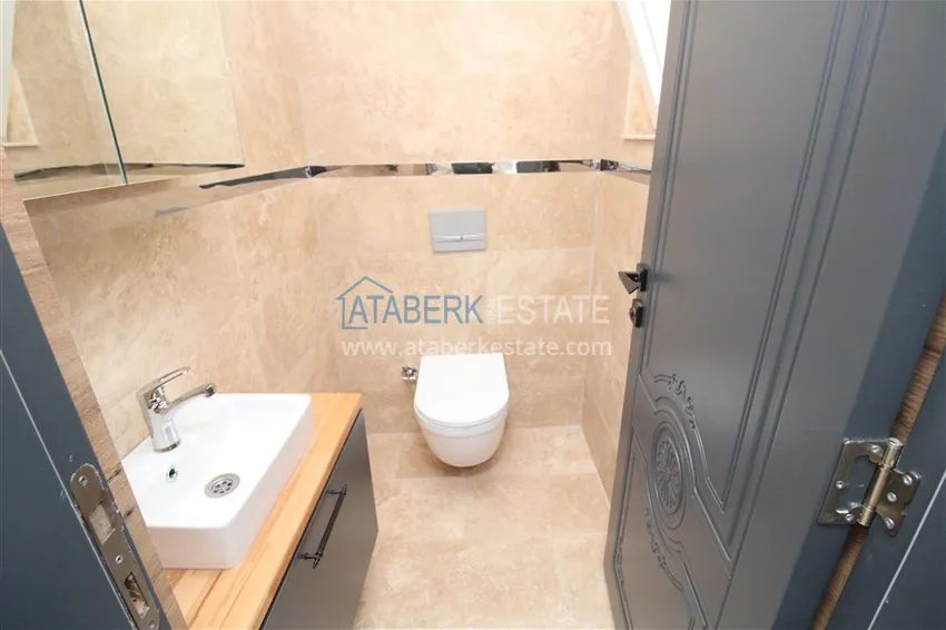 Приобрести Вилла 3+1 после ремонта с видом на море и крепость, район Каргыджак – Алания  25 