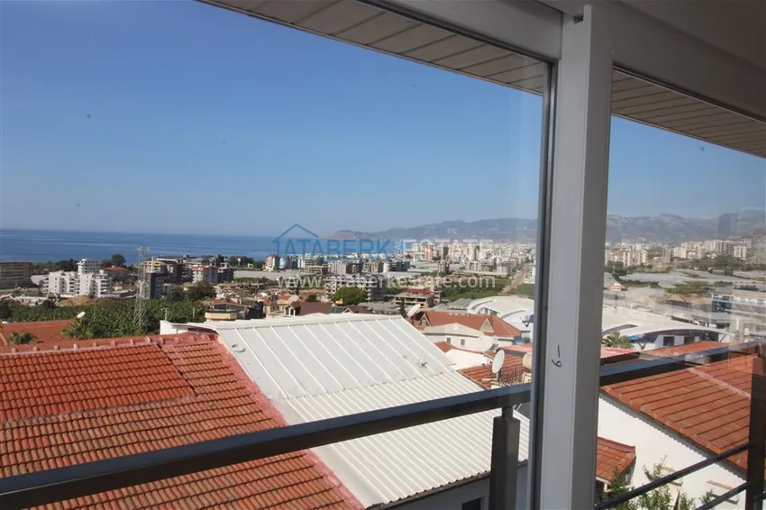 Приобрести Вилла 3+1 после ремонта с видом на море и крепость, район Каргыджак – Алания  29 