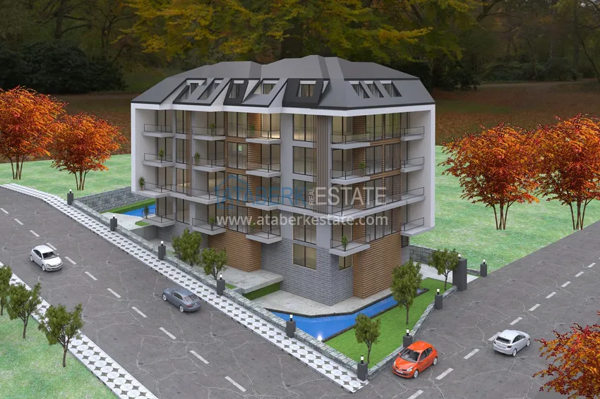 Инвестиционная недвижимость на этапе строительства в районе Демирташ, Алания 2 