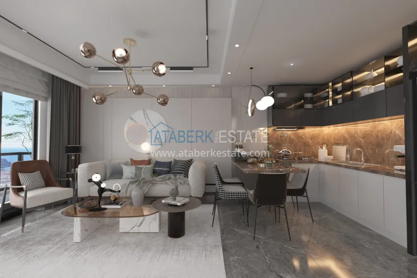 Приобрести Инвестиционно-выгодный проект на этапе котлована в самом сердце Алании - район пляжа Клеопатра 2 