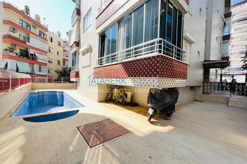 Квартира 2+1 с мебелью и застеклённым балконом в комплексе с инфраструктурой - центр Алании 2 