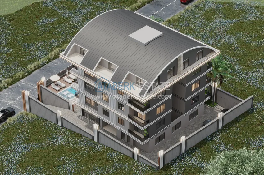 Инвестиционно-выгодный проект на этапе котлована в самом сердце Алании - район пляжа Клеопатра 2 