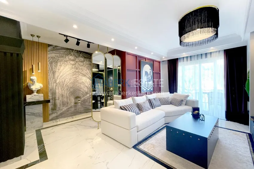 Квартира 3+1 с мебелью в апарт-вилле – центр Алании, район Бекташ 1