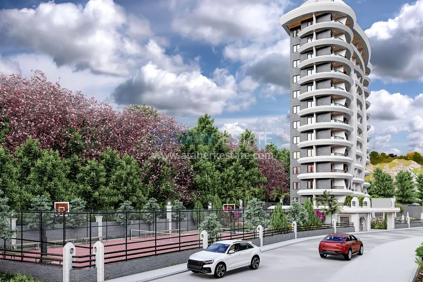 Квартира 1+1 район Махмутлар – Алания ,в комплексе на завершающем этапе строительства 3 