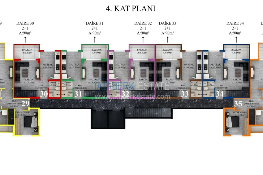 Купить дешево Квартиры от застройщика по минимальным стартовым ценам – Газипаша, Пазарджи 10 