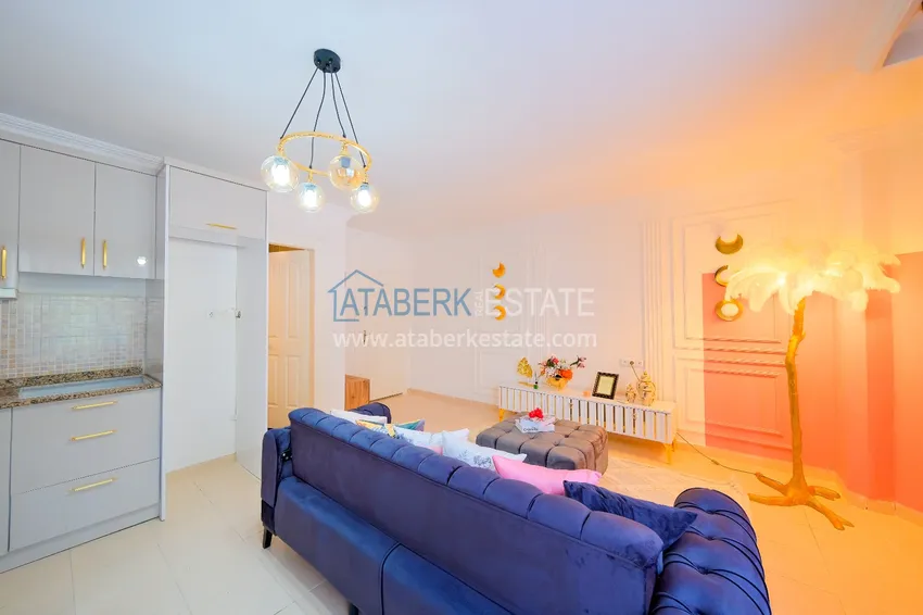 Приобрести Квартира 1+1 меблированная всего в 300 метрах от Средиземного моря, центр Аланьи   4 