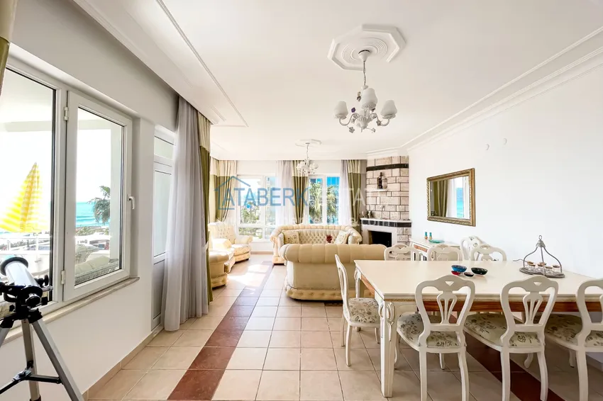 Приобрести Роскошная линейная квартира «под ключ» на первой береговой линии в курортном районе Тосмур, Алания 4