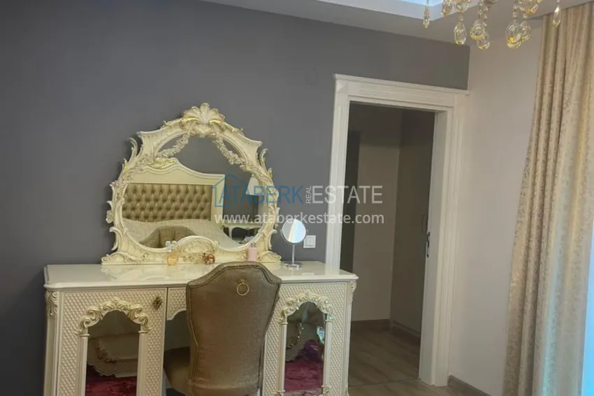 Приобрести Дуплекс 3+1 меблированный с видом на море и горы в новом комплексе, район Махмутлар – Алания 5 