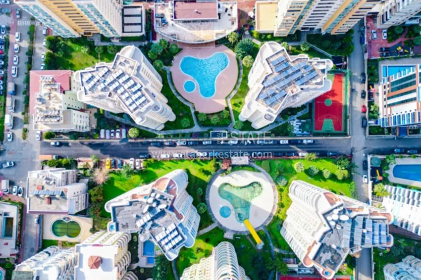 Квартира 2+1 меблированная с видом на горы и частично на море, район Махмутлар – Алания 5 