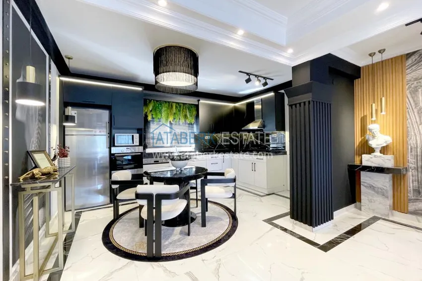 Приобрести Квартира 3+1 с мебелью в апарт-вилле – центр Алании, район Бекташ 6