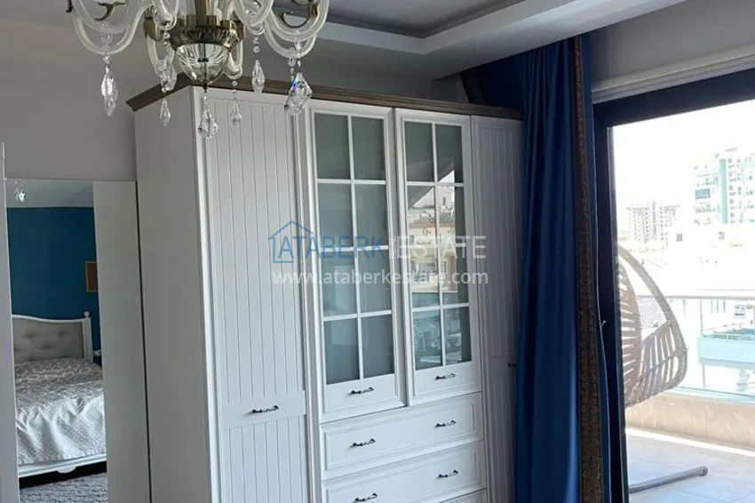 Приобрести Дуплекс 3+1 меблированный с видом на море и горы в новом комплексе, район Махмутлар – Алания 8 