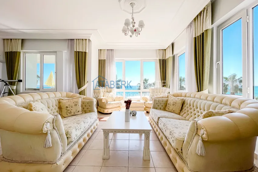 Приобрести Роскошная линейная квартира «под ключ» на первой береговой линии в курортном районе Тосмур, Алания 8