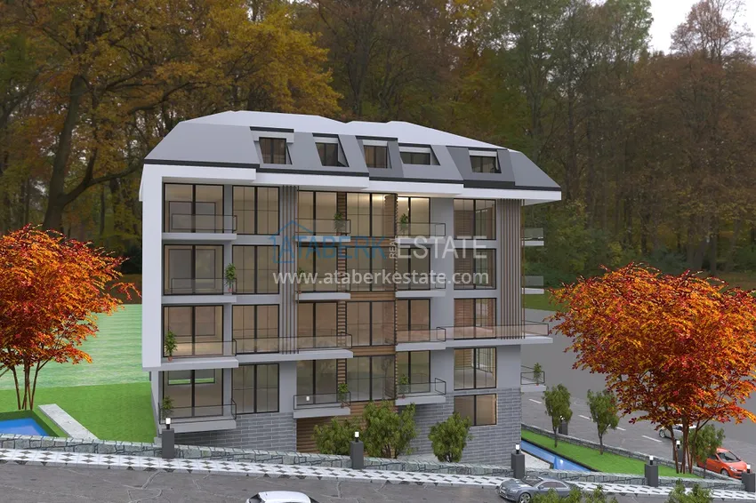 Инвестиционная недвижимость на этапе строительства в районе Демирташ, Алания 7 