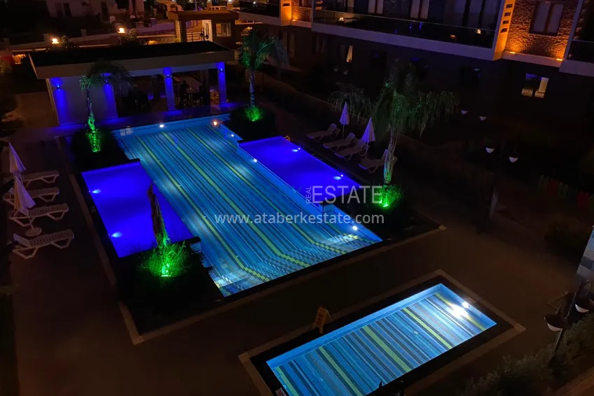 Линейная квартира 3+1 с отдельной кухней в комплексе сегмента комфорт – Алания, район Оба 7 