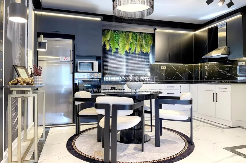 Приобрести Квартира 3+1 с мебелью в апарт-вилле – центр Алании, район Бекташ 8