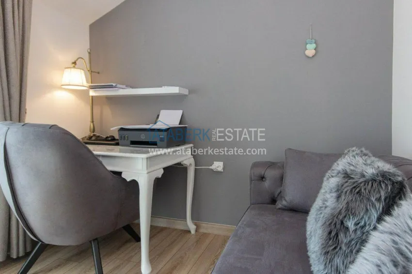 Приобрести Дуплекс 3+1 меблированный с видом на море и горы в новом комплексе, район Махмутлар – Алания 10 