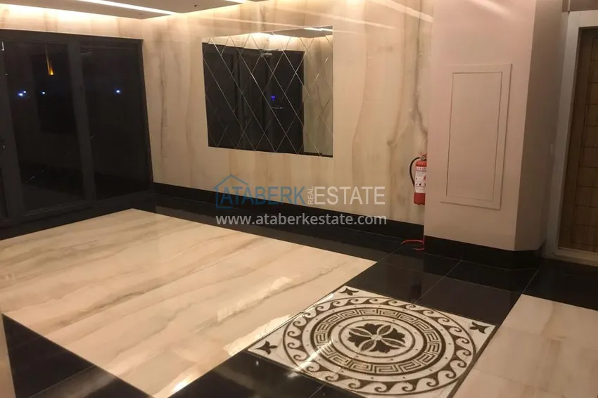 Меблированный дуплекс 2+1 с видом на море и горы в Газипаше - открыт для ВНЖ 9 