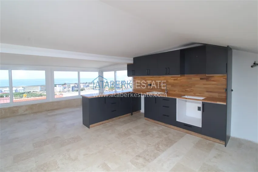 Приобрести Вилла 3+1 после ремонта с видом на море и крепость, район Каргыджак – Алания  9 