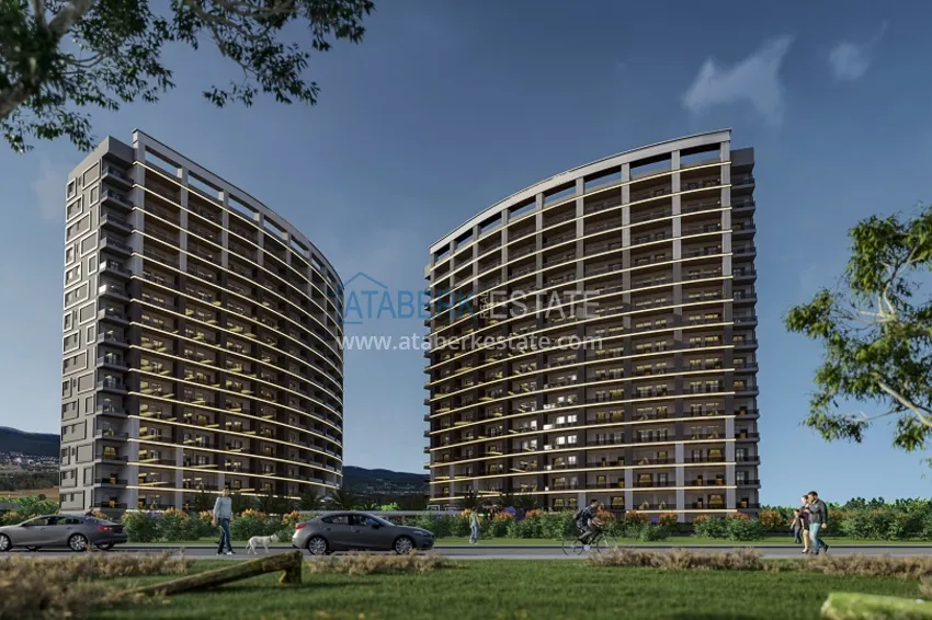 Инвестиционно-привлекательный проект комплекса на этапе котлована в районе Томюк – Мерсин 3 