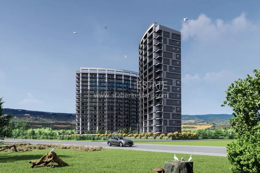 Инвестиционно-привлекательный проект комплекса на этапе котлована в районе Томюк – Мерсин 4 